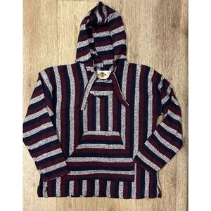 Earth Ragz Medium Men Women Rug Sweater Navy Burgundy